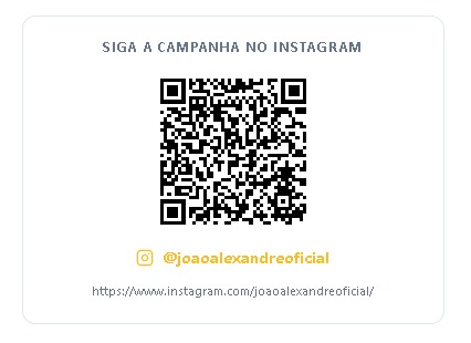 QR Code para o Instagram @joaoalexandreoficial